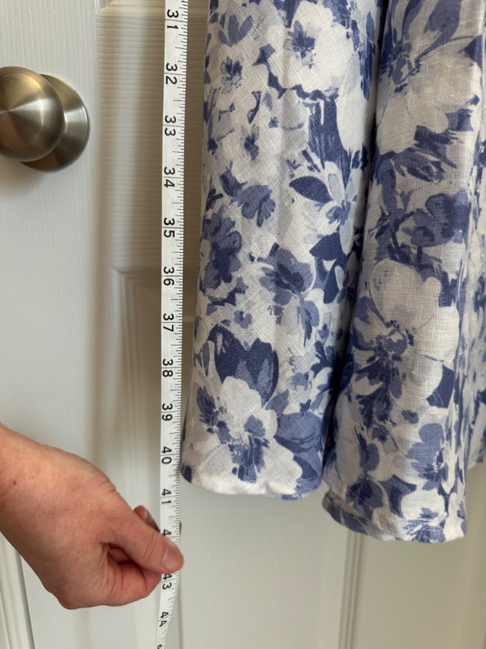 Blue Floral Reformation Dress - Size 2 - Picture 4 of 8